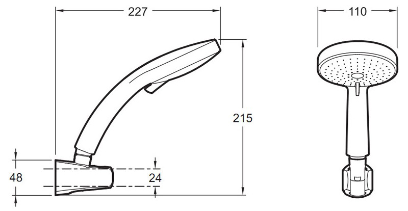 Душевой гарнитур Jacob Delafon Citrus E12917-CP