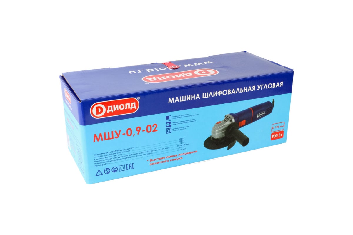 Шлифовальная угловая машина Диолд МШУ-0.9-02 10041042