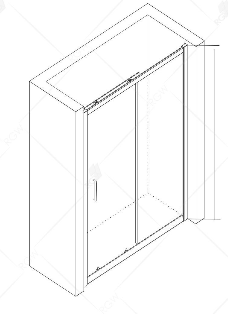 Душевая дверь RGW Classic CL-14 120x185 прозрачное, хром