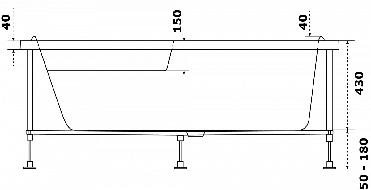 Акриловая ванна Azario Микона 160x100 L/R