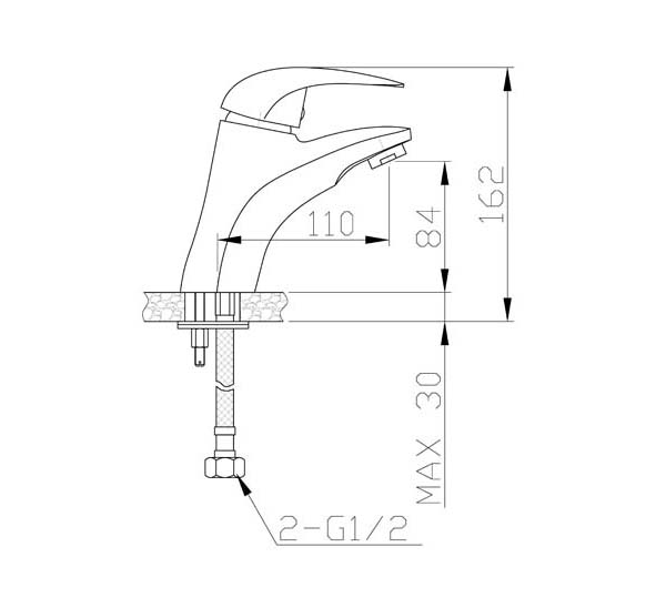 Смеситель для раковины Agger Proud A0802100