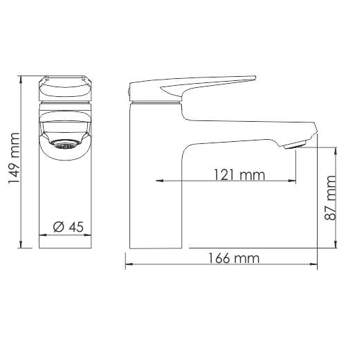 Смеситель для раковины WasserKRAFT Aisch 5503, матовое золото