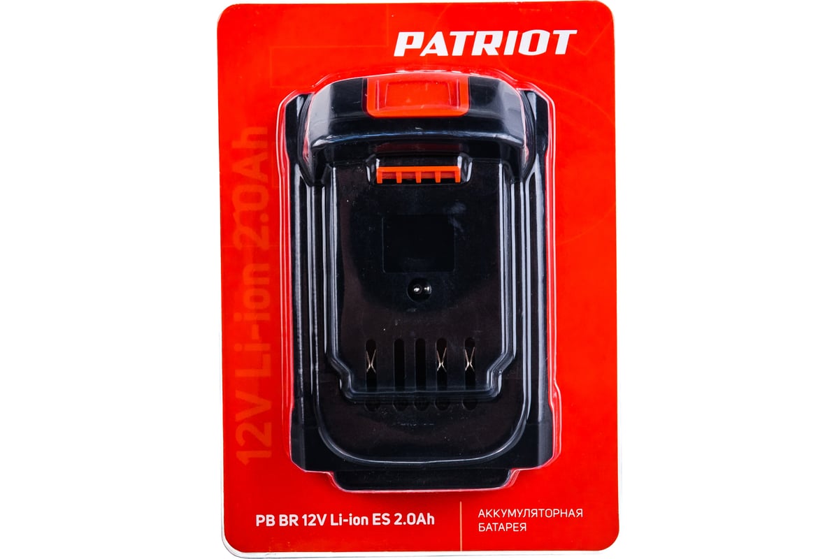 Аккумулятор PB BR 12V Li-ion ES 2.0Ah Patriot 180201120