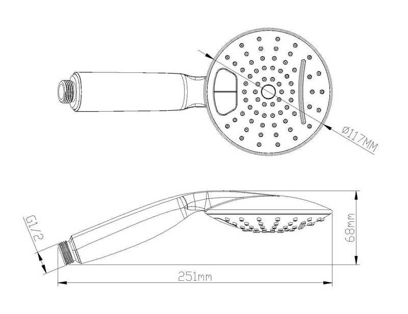 Душевая лейка D&K DC1101601