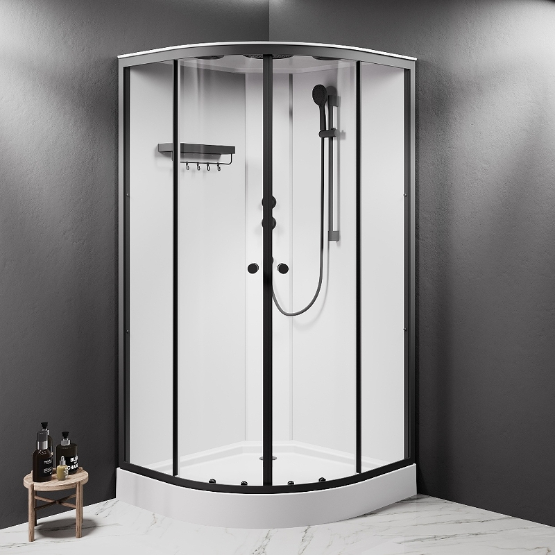 Душевая кабина Am.Pm X-Joy W94C-401-100BT 100x100 см прозрачная, черный матовый