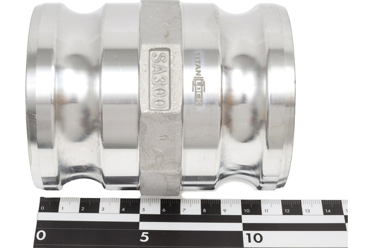 Алюминиевый камлок TITAN LOCK (переходник ниппель 3" х ниппель 3") TL300AAAL