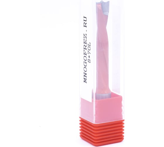 Сверло присадочное монолитное глухое ZY-90214L (8х70 мм; хв-к 10 мм; левое вращение) МНОГОФРЕЗ 6678