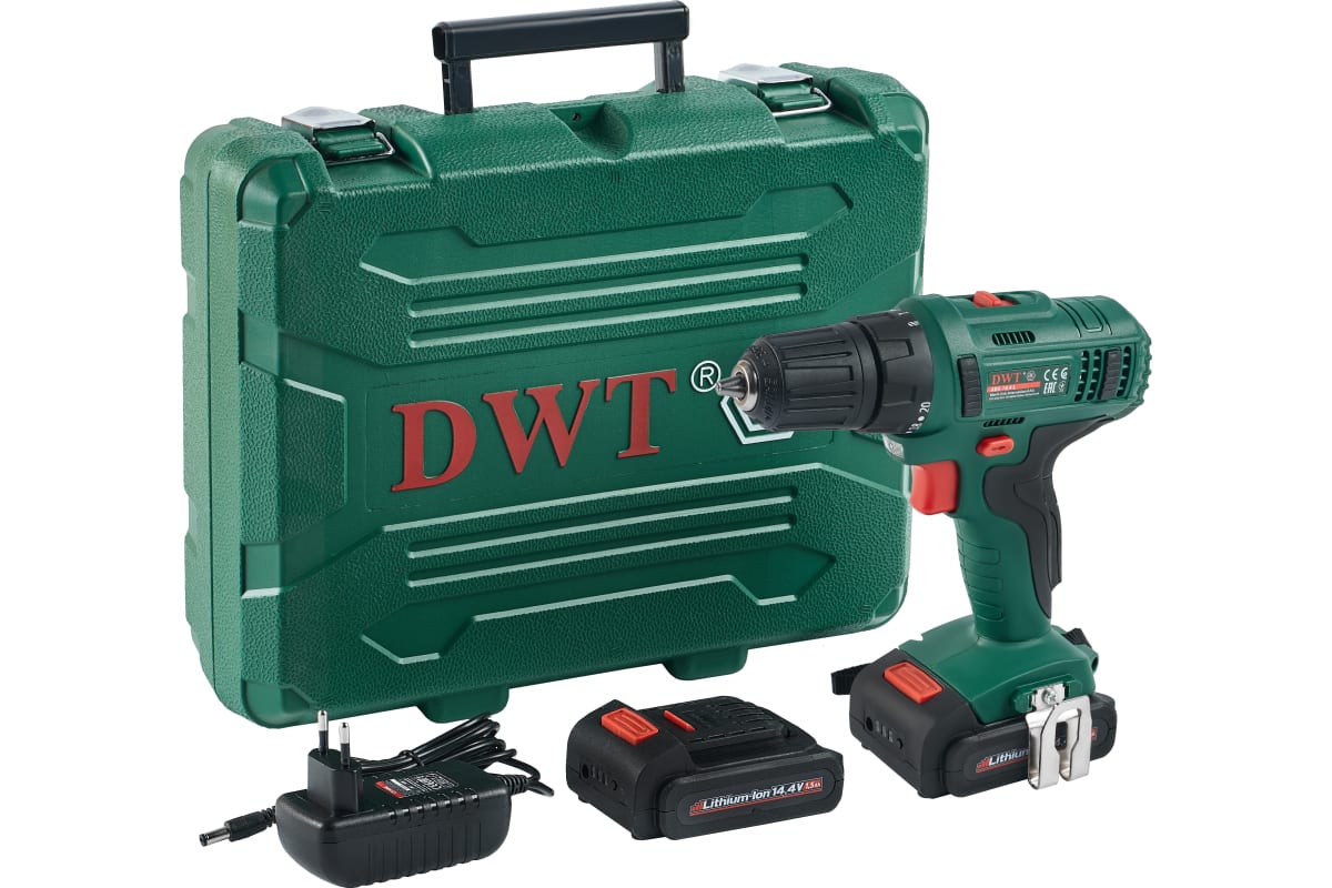 Аккумуляторная дрель-шуруповерт DWT ABS-14,4 L-2 BMC 5.2.2