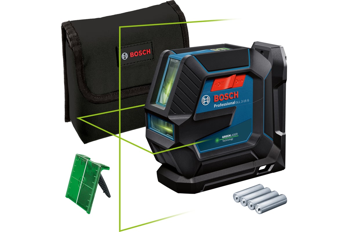Лазерный нивелир Bosch GLL 2-15 G + LB10 0601063W00