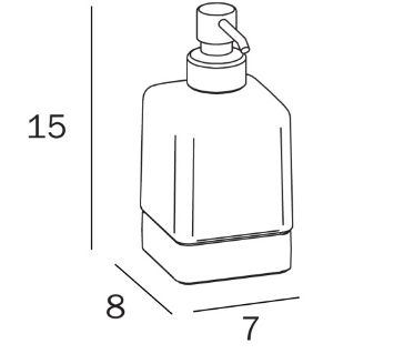 Дозатор жидкого мыла Inda Lea A1812ZCR21 хром