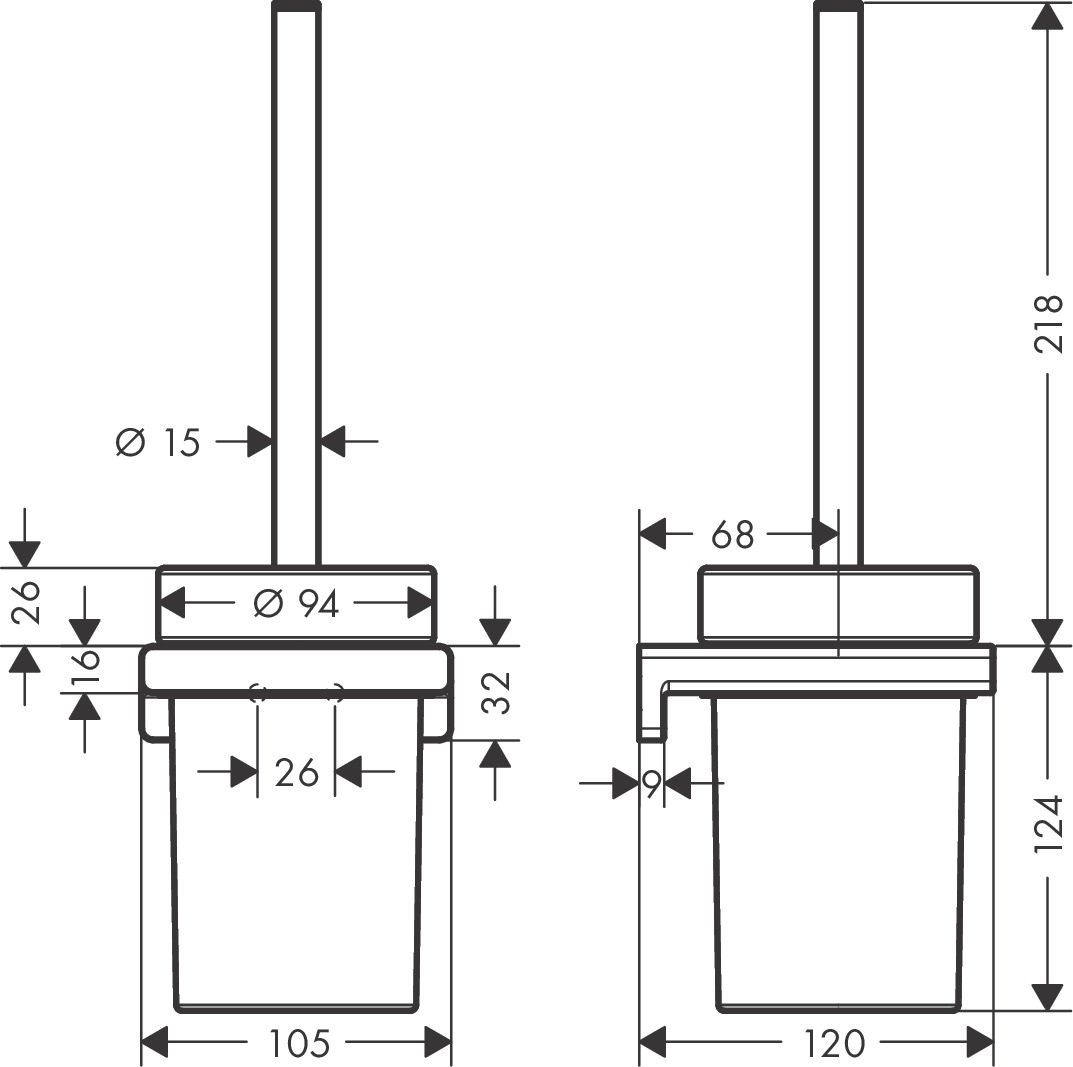 Ершик Hansgrohe AddStoris 41752990 золото