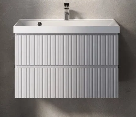 Мебель для ванной AQUAme S1 80 см белый глянец