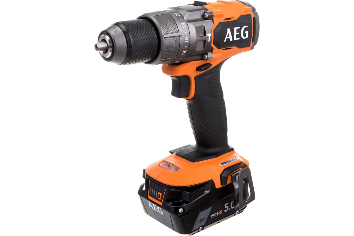 Бесщеточная аккумуляторная ударная дрель-шуруповерт AEG 18В BSB18C3BL-502C 4935478939