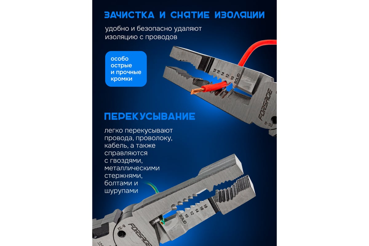 Съемник изоляции Forsage 200 мм F-6806B(58529)