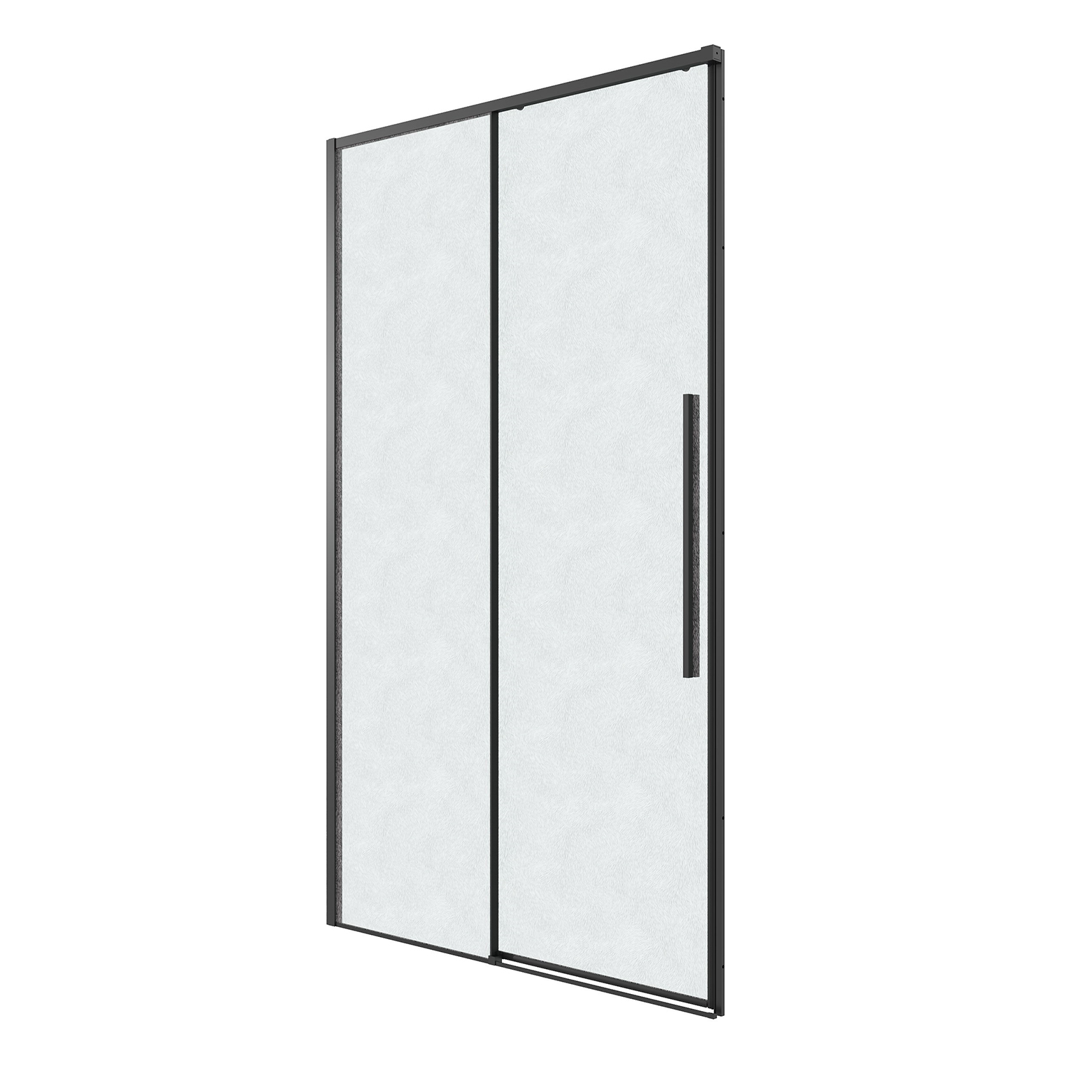 Душевая дверь Grossman Galaxy 140x195 шиншилла, черный матовый 100.K33.01.140.21.02