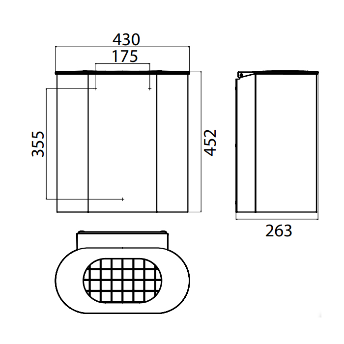 Ведро Emco System2 3553 001 02 хром