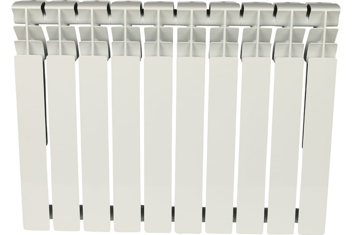 Алюминиевый радиатор Rommer Plus 500 10 секций RAL9016 89566