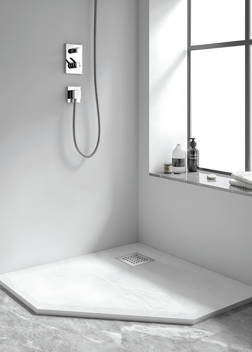 Поддон для душа RGW Stone Tray-W 90x90 камень, белый 14155099-01-11