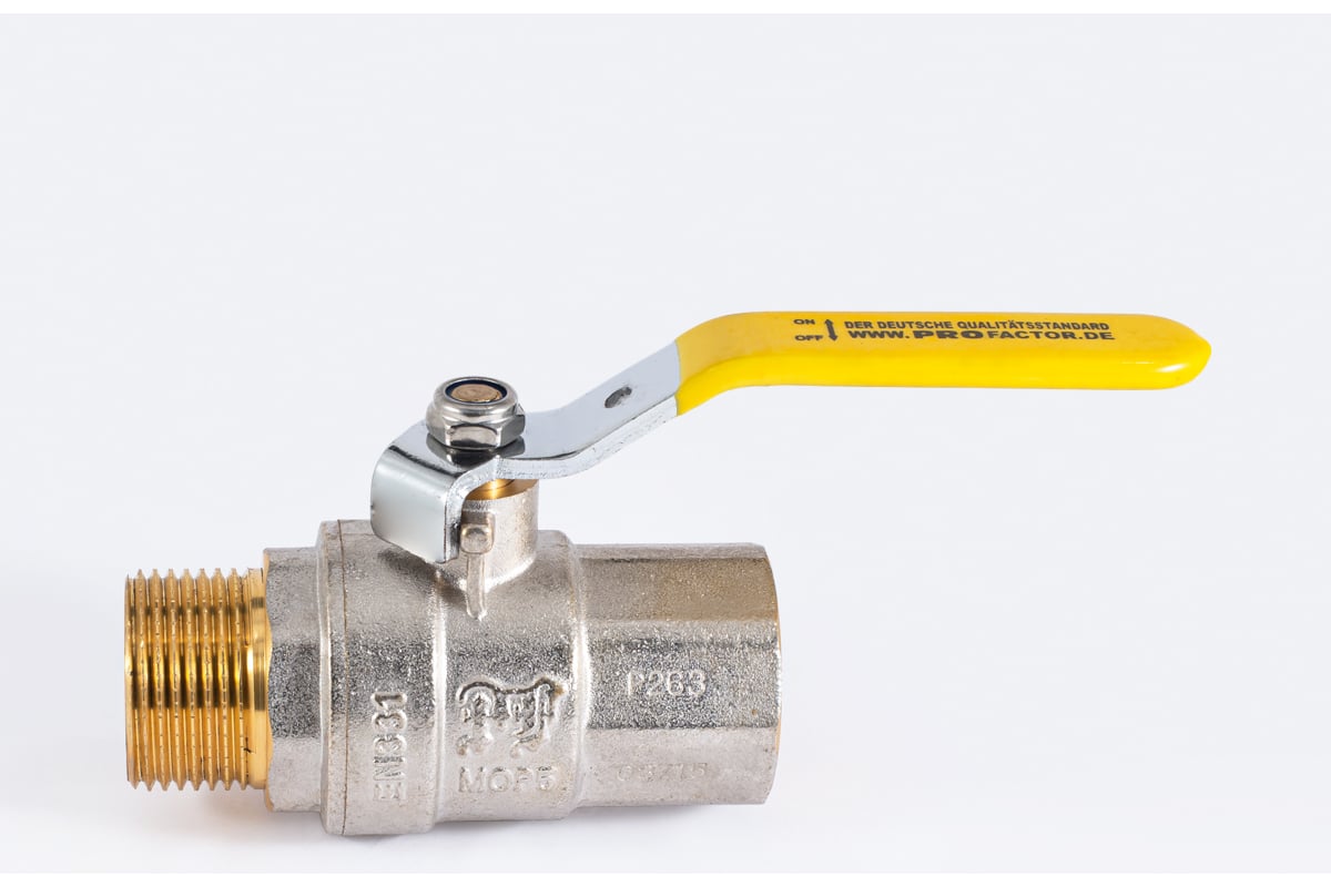 Шаровой кран для газа PROFACTOR PF GAS ручка рычаг, в/н 1 дюйм PF GBV 347