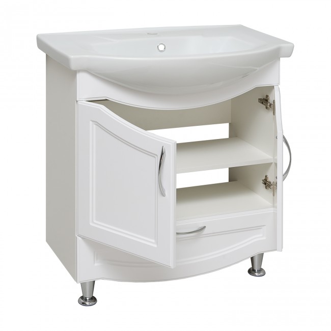 Мебель для ванной Руно Неаполь 75 см, белый