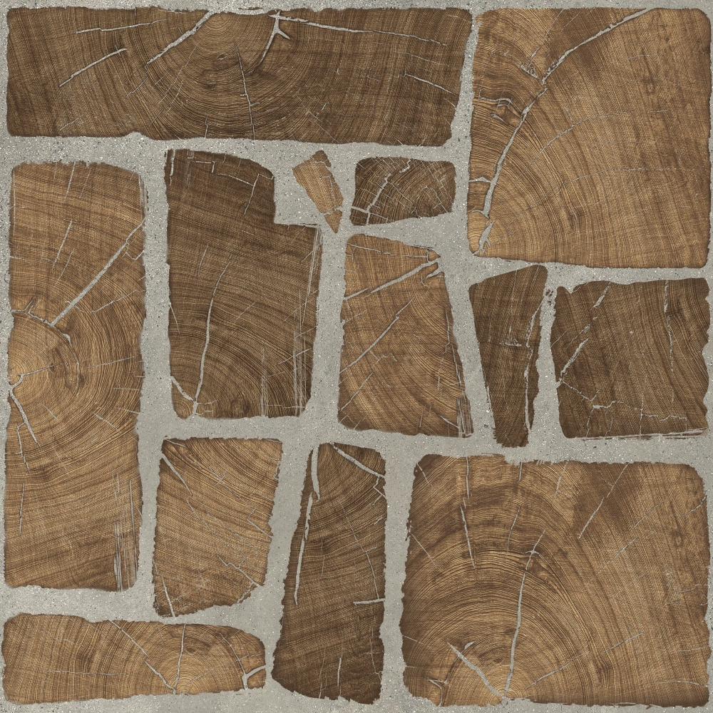 Керамогранит Cersanit Woodland коричневый 42х42 см, WL4R112