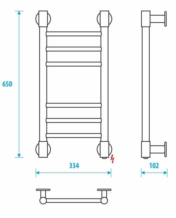 Полотенцесушитель электрический Energy Ergo2 P EETRERGO2P653 30x65 хром