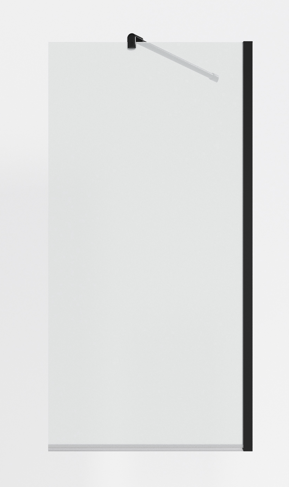 Шторка для ванны Timo TC-60/03C-8 60x140 прозрачное, черный