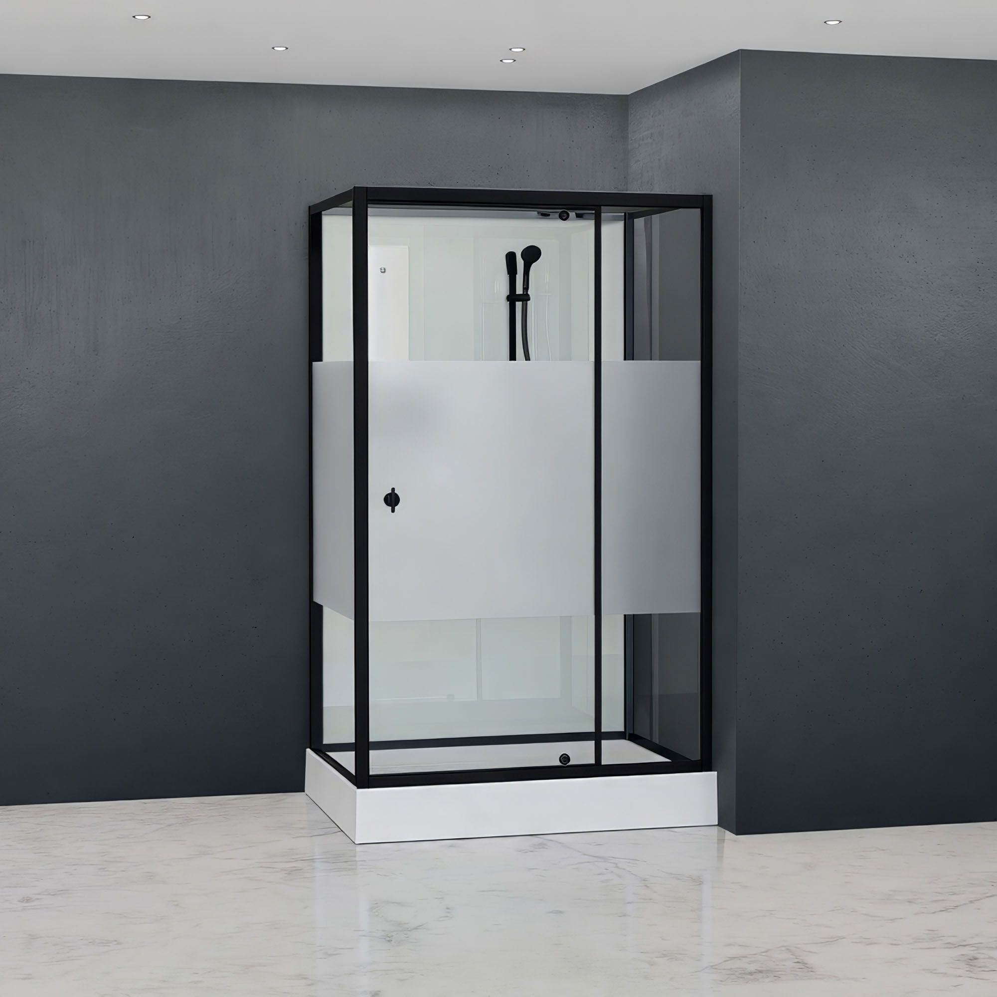 Душевая кабина RGW AN-207B 90x120 черный профиль