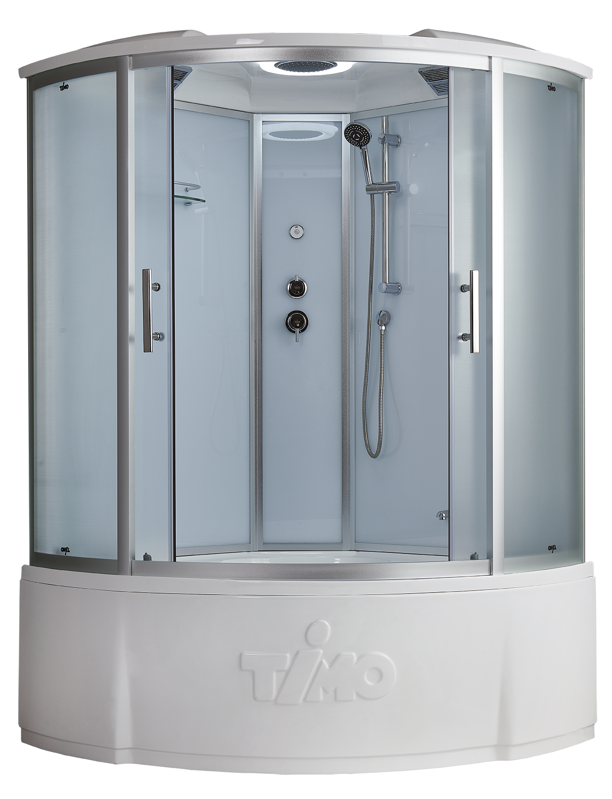 Душевая кабина Timo Standart T-6625SF Silver Fabric 120x120, без г/м, матовые стекла, хром