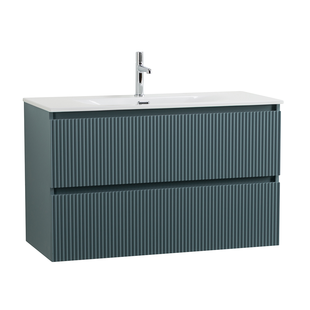 Мебель для ванной BelBagno Uno-Mini 100 см Голубой матовый