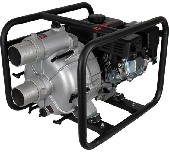 Мотопомпа для сильнозагрязненной воды Verton DWP 80/1200, 7л.с/212см3,80мм/3", 1200л/мин, 72м3/ч, h8м/26, d30мм 01.17548.17554
