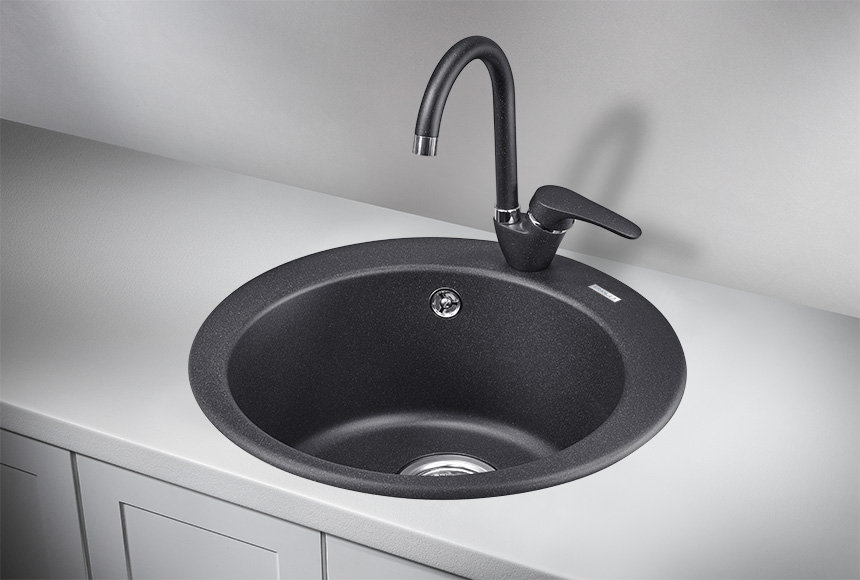 Кухонная мойка Granula GR-4801 47.5 см черный