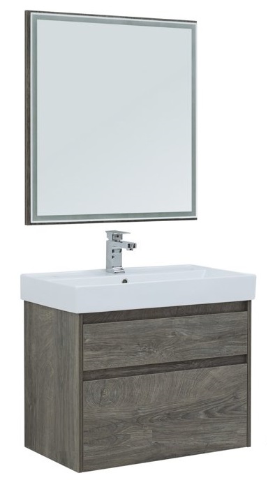 Мебель для ванной Aquanet Nova Lite 75 см, 2 ящика