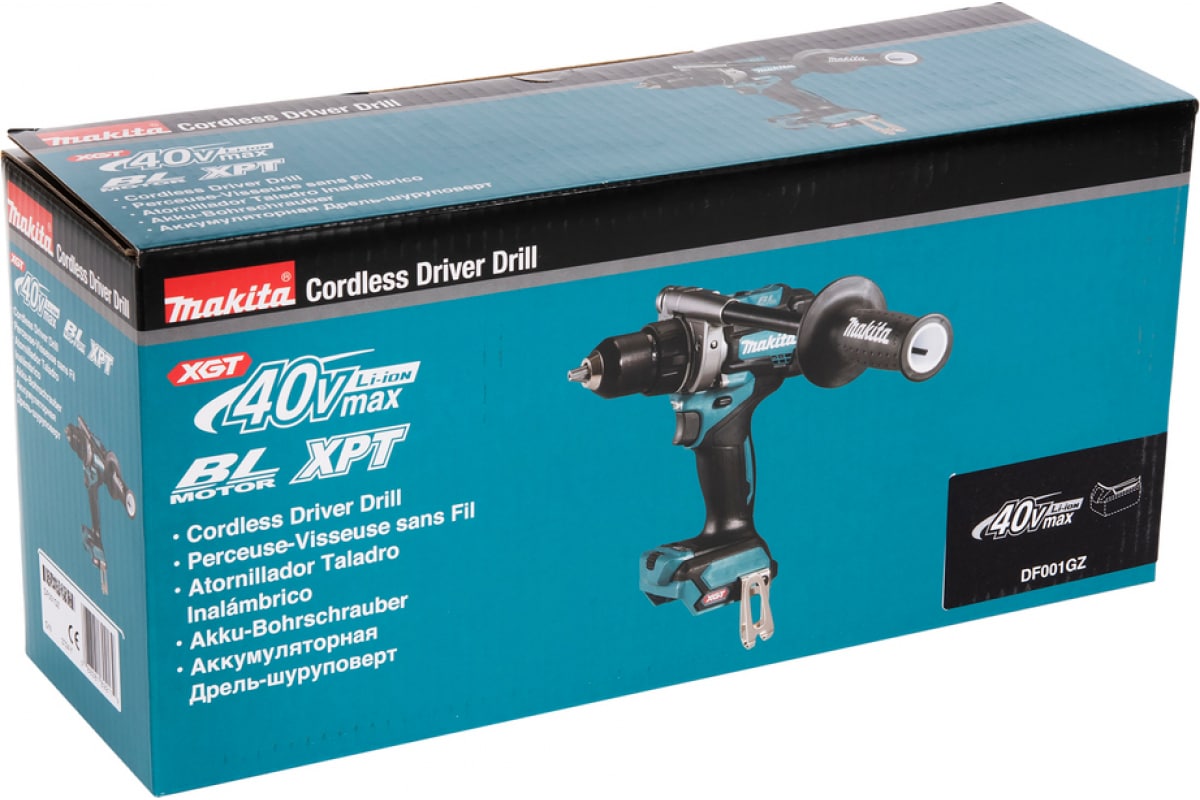 Аккумуляторная дрель-шуруповерт Makita XGT BL 40В DF001GZ