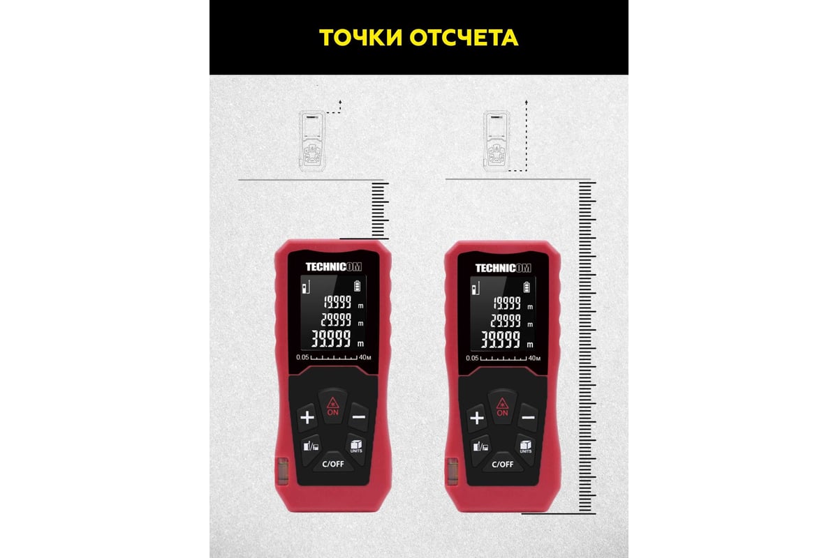 Лазерный дальномер Technicom TC-DM40R