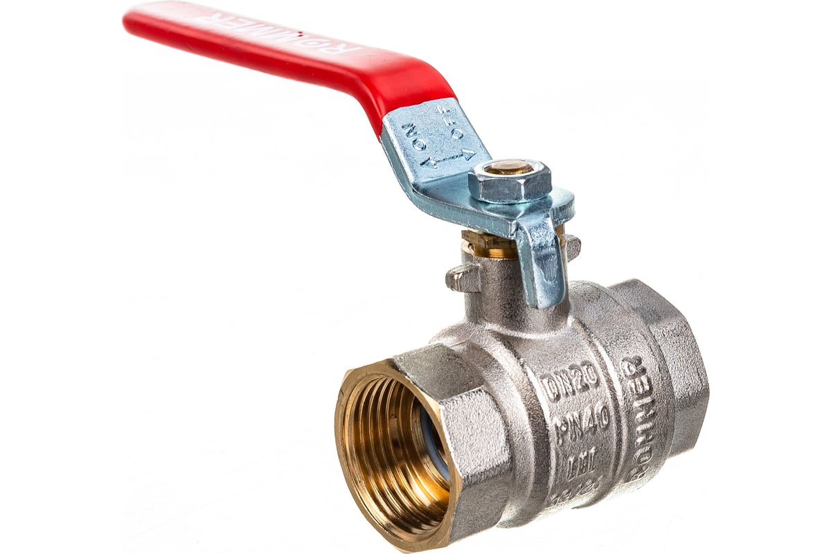 Шаровой кран Rommer 3/4", ВН/ВН, RBV-0001-0110320, RG008UB5AVV5UT