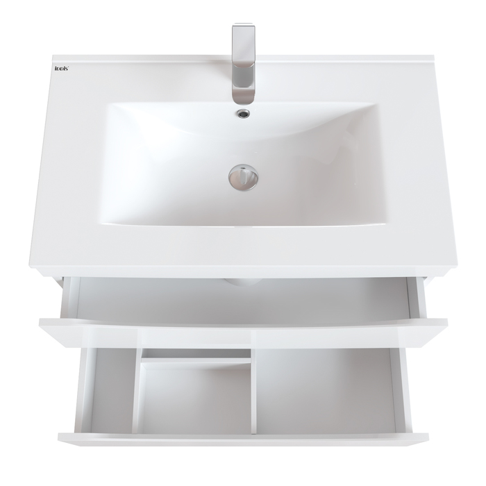 Мебель для ванной Iddis Cloud 80 см напольная, белый