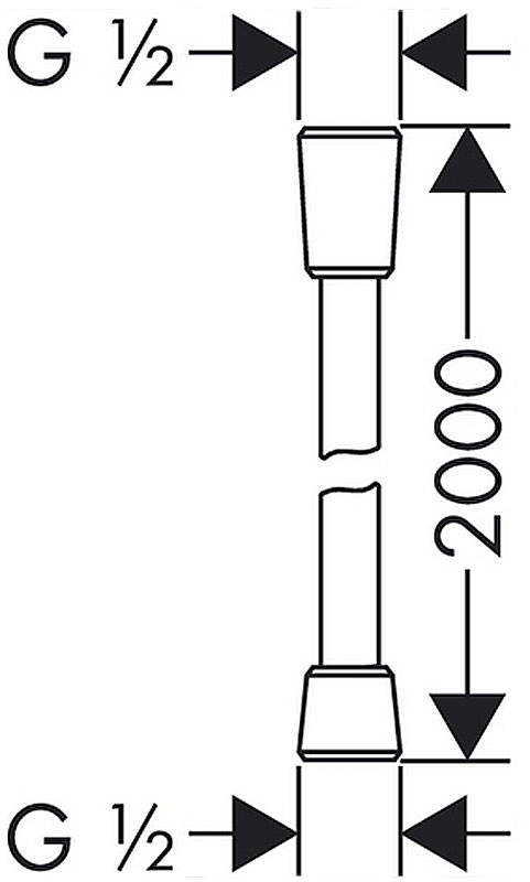 Шланг Hansgrohe Isiflex 28274000 200 см