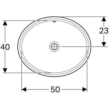 Раковина Geberit VariForm 50 см 500.752.01.2