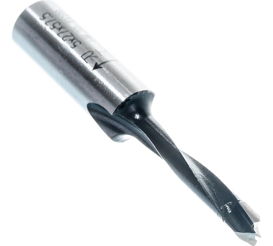 Сверло HW (5x27x57.5 мм; Z 2+2; S 10x27 мм; RH) для присадочного станка CMT 310.050.11