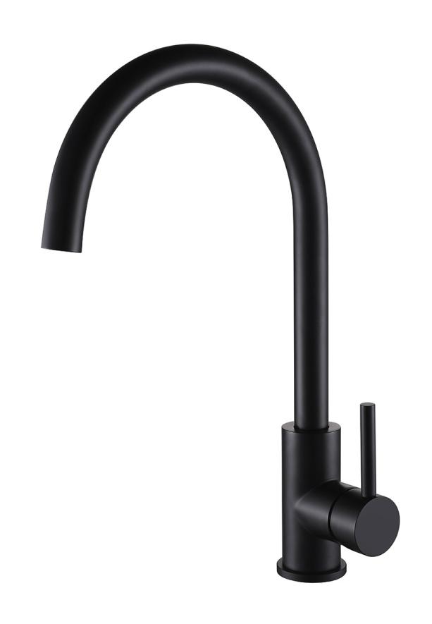 Смеситель для кухни Oliveeka OL-963002-MB черный матовый