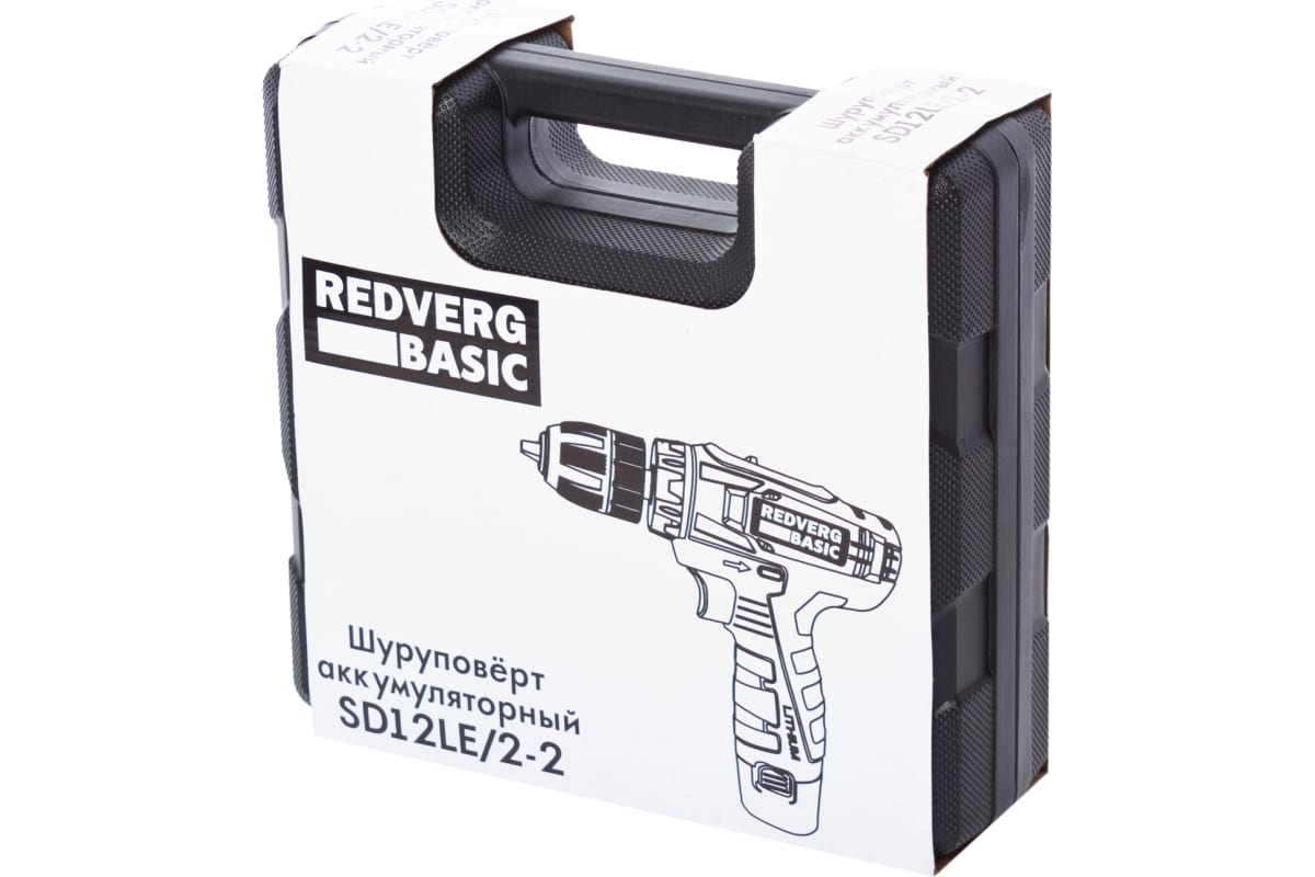 Аккумуляторный шуруповерт Redverg Basic SD12LE/2-2 6680817