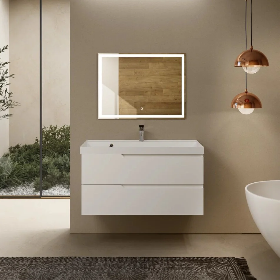 Тумба с раковиной AQUAme S3 100 см