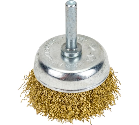 Кордщетка чашеобразная латунная 50 мм, в блистере Rockforce RF-BCR002(29062)