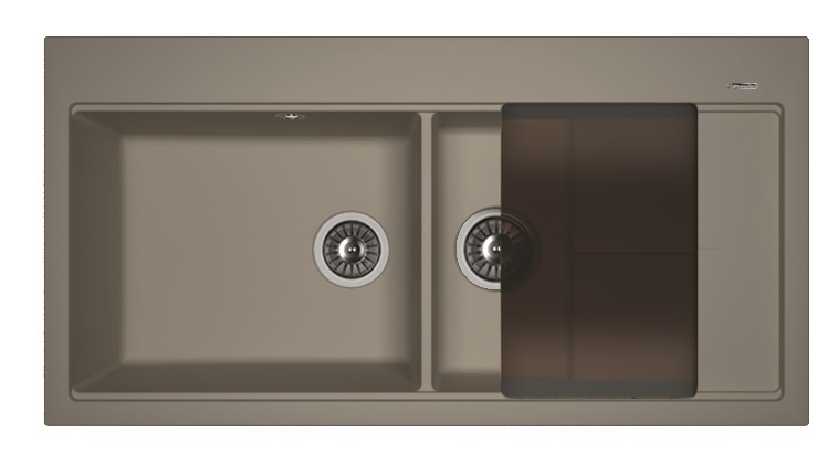 Кухонная мойка Florentina Россана 100 см серый шелк FS, 20.335.E1000.307