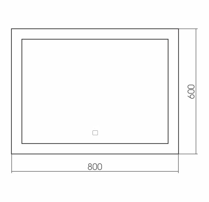 Зеркало Silver Mirrors Norma neo 80x60 см с подсветкой