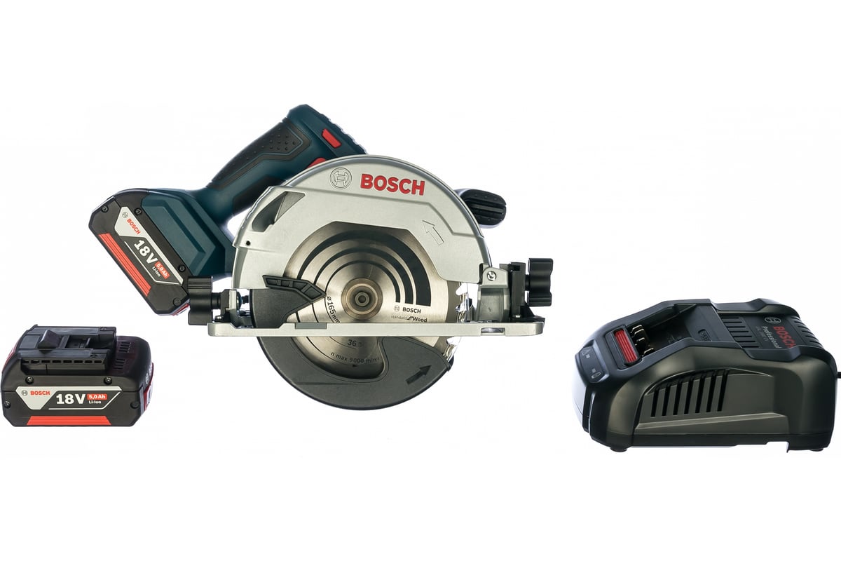 Аккумуляторная дисковая пила Bosch GKS 18V-57 G 0.601.6A2.100