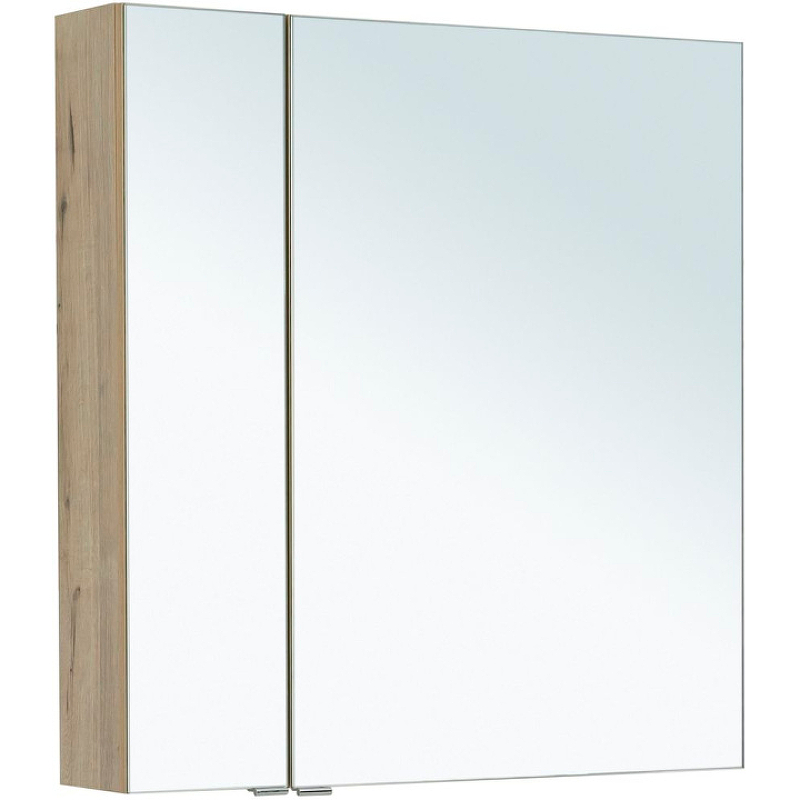 Зеркальный шкаф Aquanet Алвита New 80 см дуб веллингтон белый 00277537