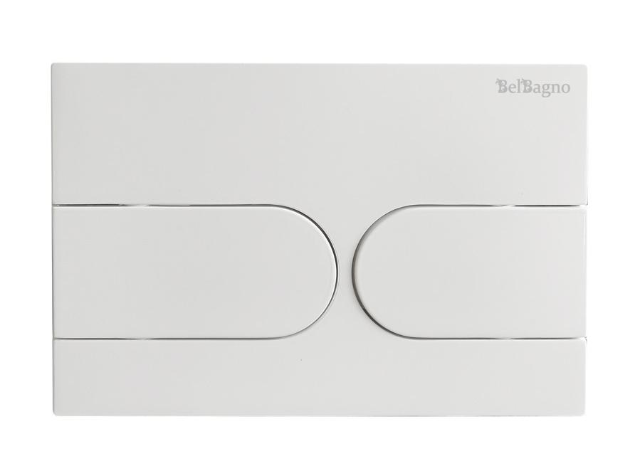 Кнопка смыва BelBagno BB-11-BL белый глянец Кнопка смыва BelBagno BB-11-BL белый глянец