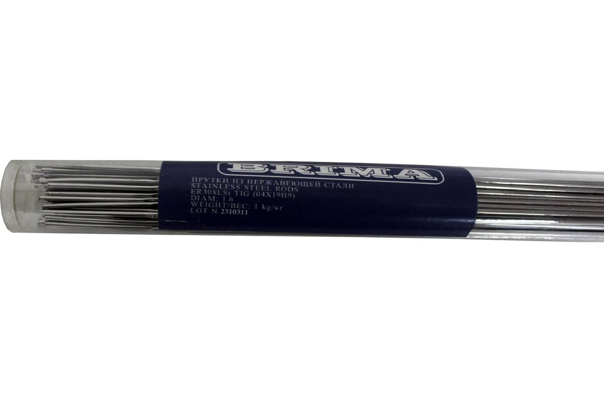 Пруток ER 308lsi (04x19н9) 1.6 мм, 1 кг Brima НП000001475